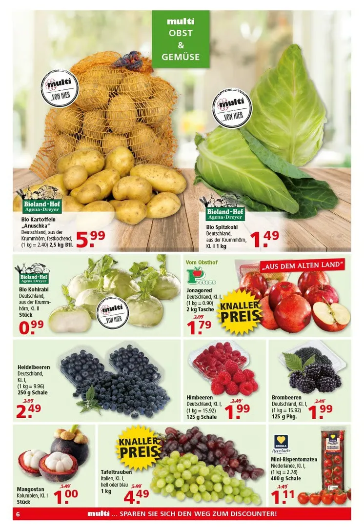 Multi Markt Angebote von 20. Juli bis 25. Juli 2026 - Prospekt seite 6