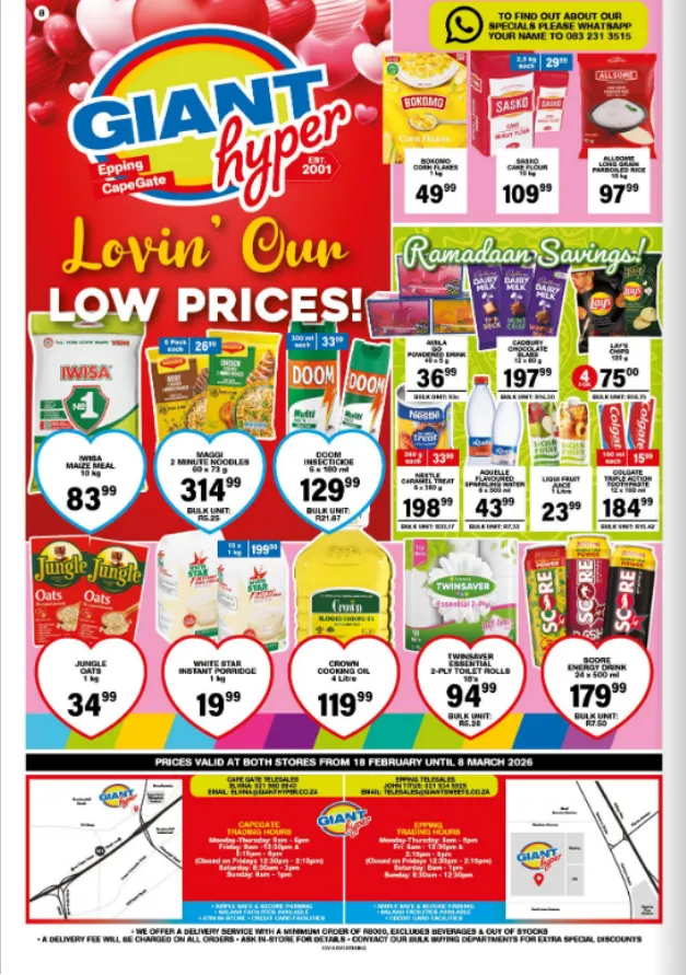 Giant Hyper Sales from 19 February to 8 March 2026 - Catalogue Page 6