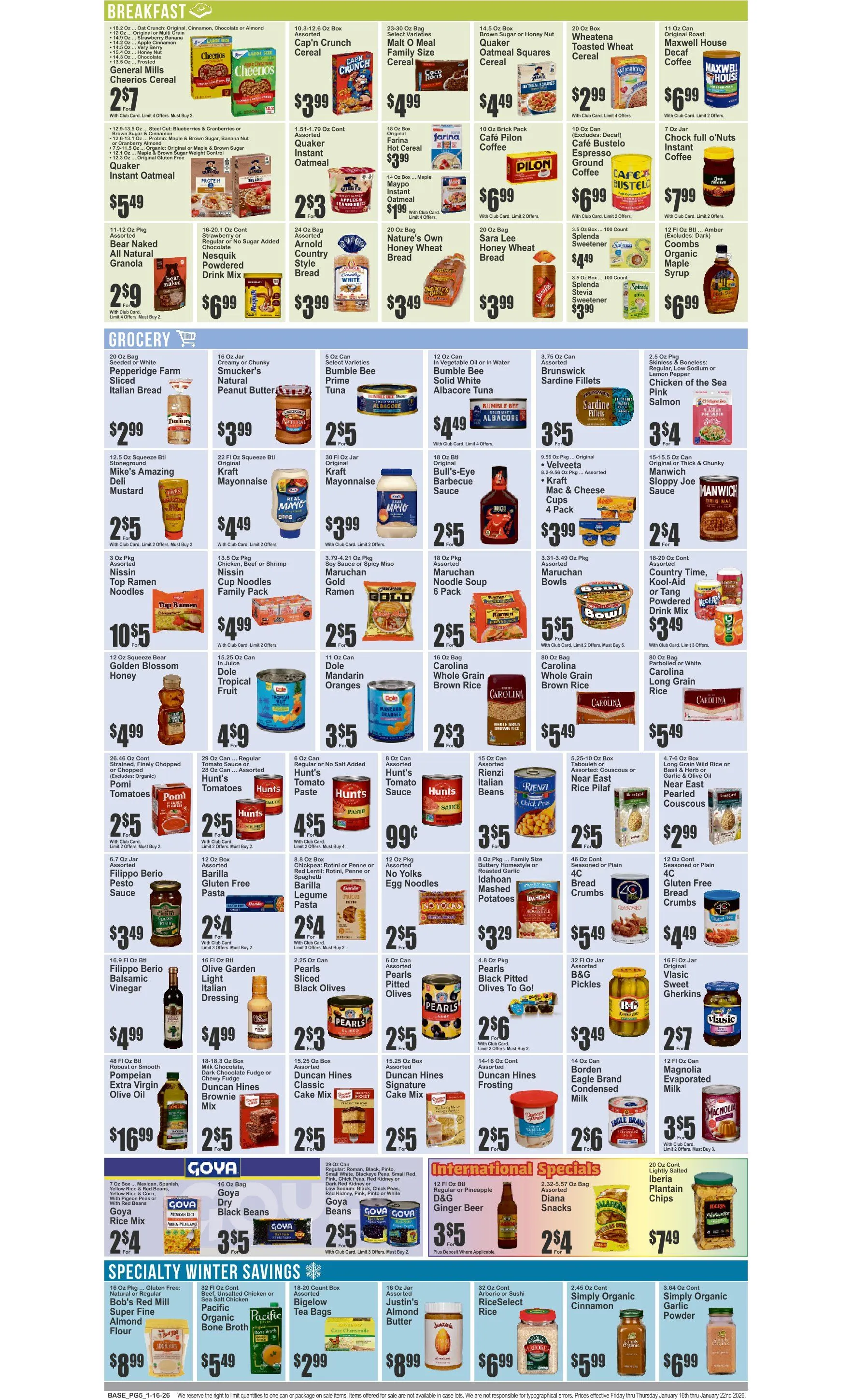 Weekly ad Food Universe Sales from January 16 to January 22 2026 - Page 5