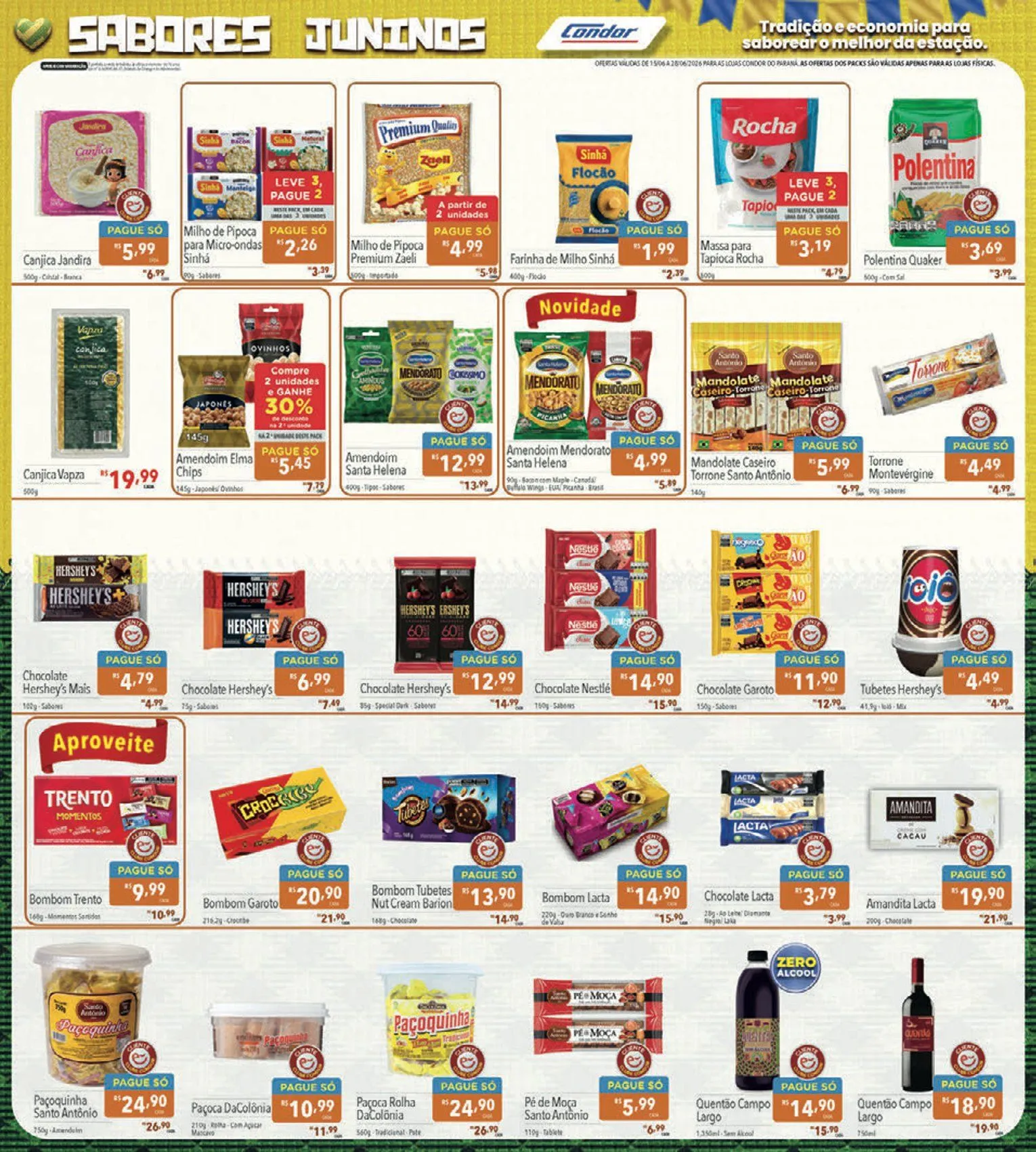 Encarte de  Folhetos Supermercados Condor 15 de junho até 28 de junho 2026 - Pagina 6