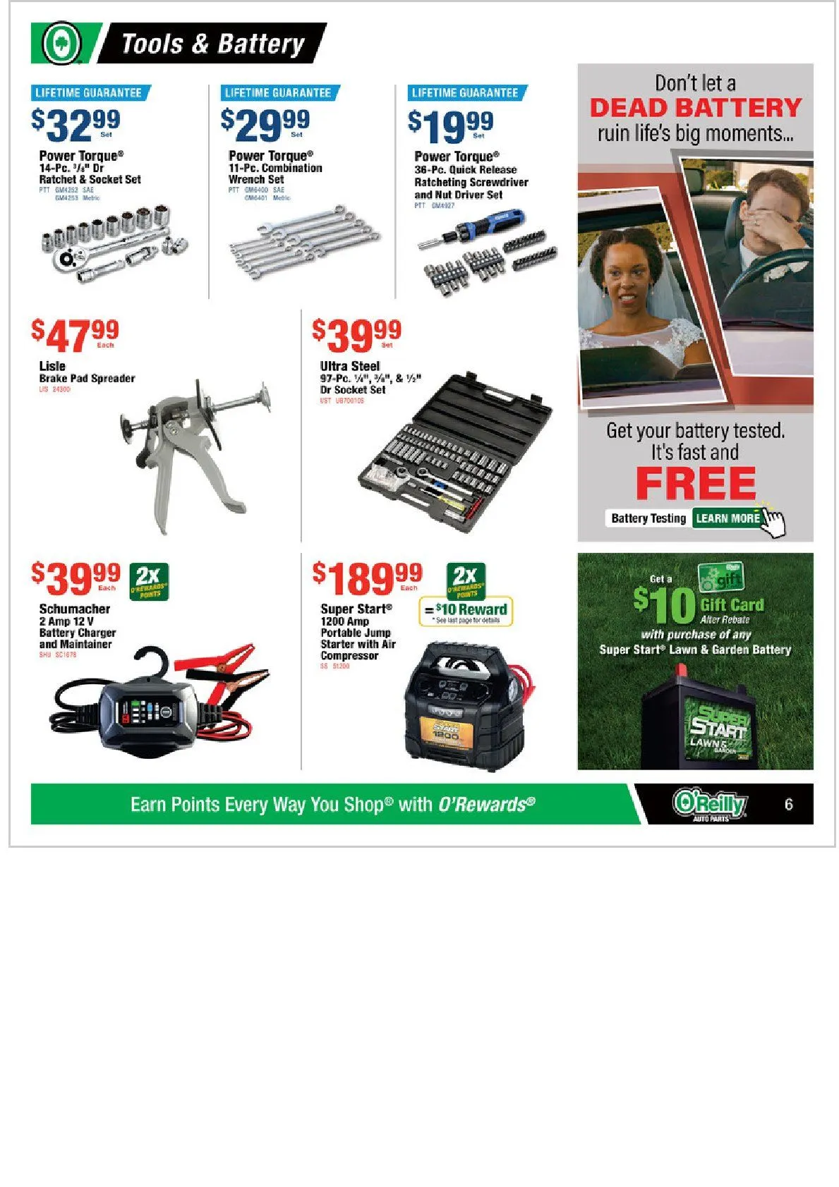 Weekly ad O'Reilly Auto Parts weekly ads from March 25 to April 28 2026 - Page 6
