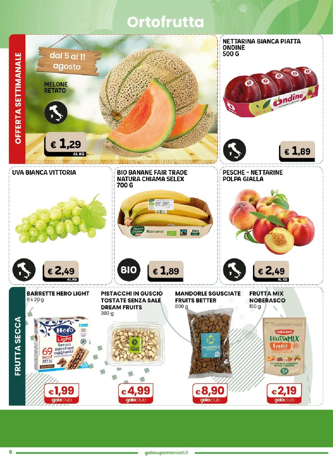  Volantini Gala Supermercati da 29 luglio a 10 agosto di 2026 - Pagina del volantino 6