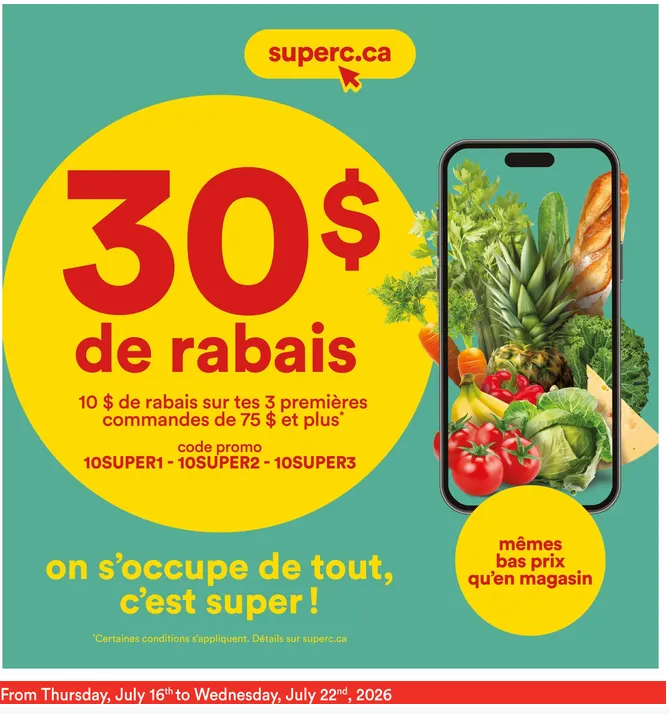 Super C Sales from July 16 to July 22 2026 - flyer page 6