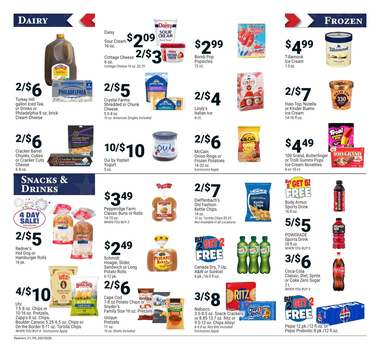 Weekly promotion Redner's Market Sales spanning from May 21 to May 27 2026 - Page 6 for Catalogue 365