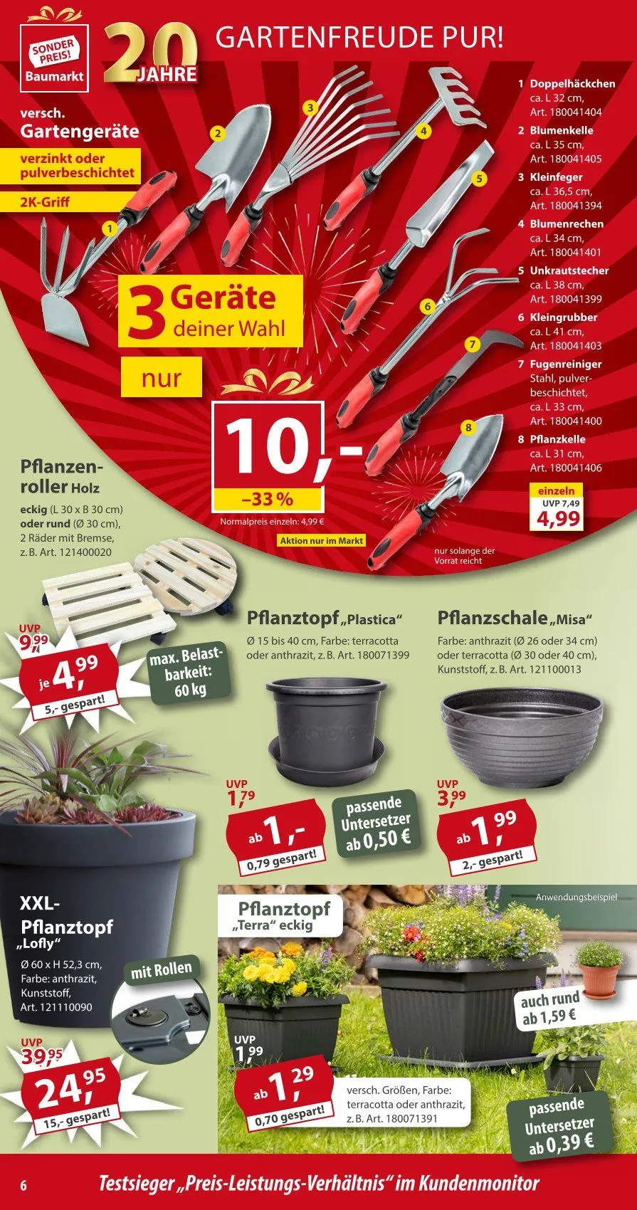 Sonderpreis-Baumarkt Prospekte von 5. April bis 11. April 2025 - Prospekt seite 6