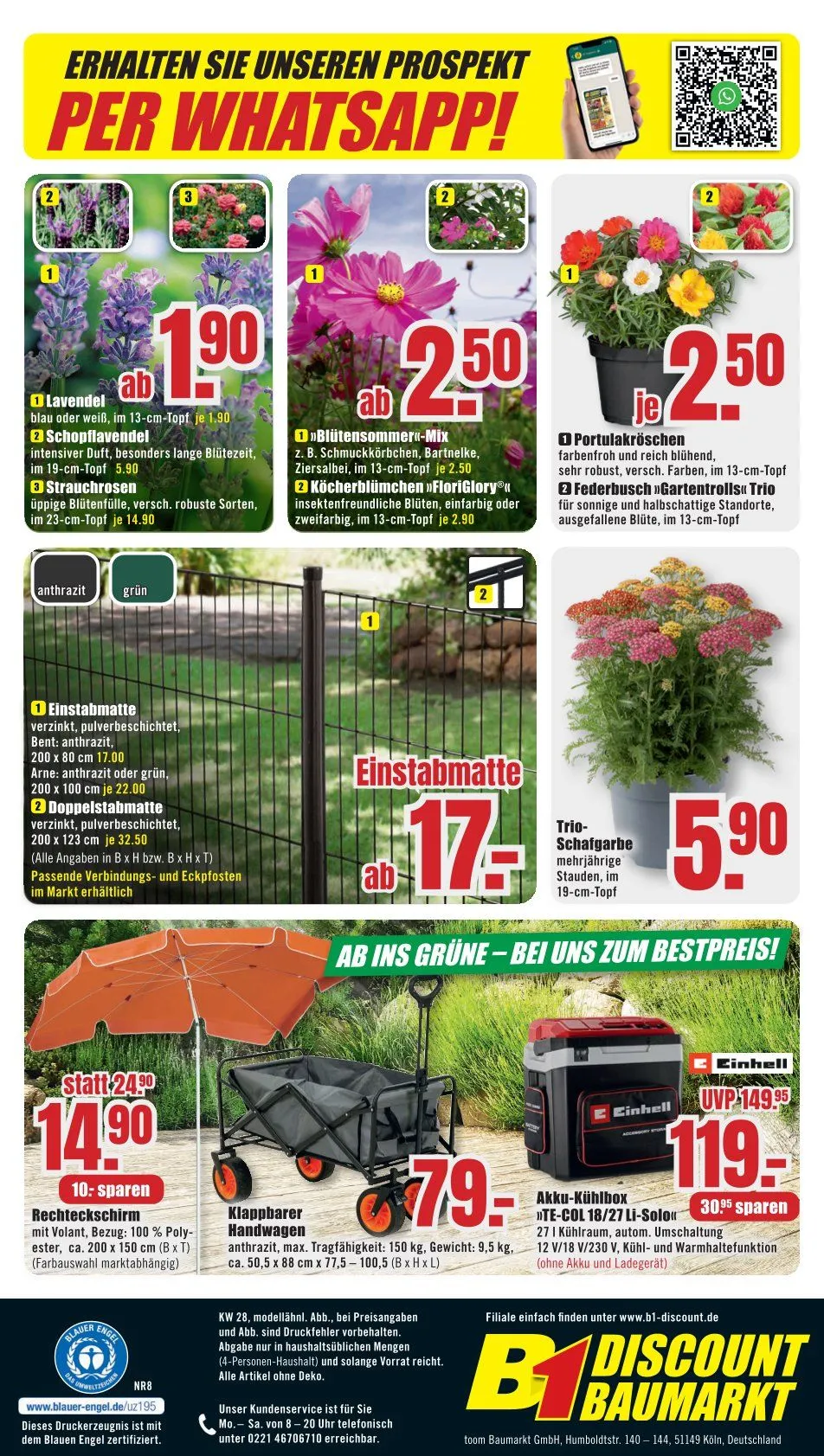 B1 Discount Baumarkt Prospekte von 5. Juli bis 11. Juli 2025 - Prospekt seite 6