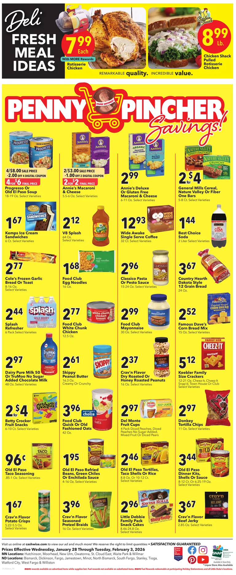 Weekly promotion Cash Wise Sales spanning from January 28 to February 3 2026 - Page 6 for Catalogue 365