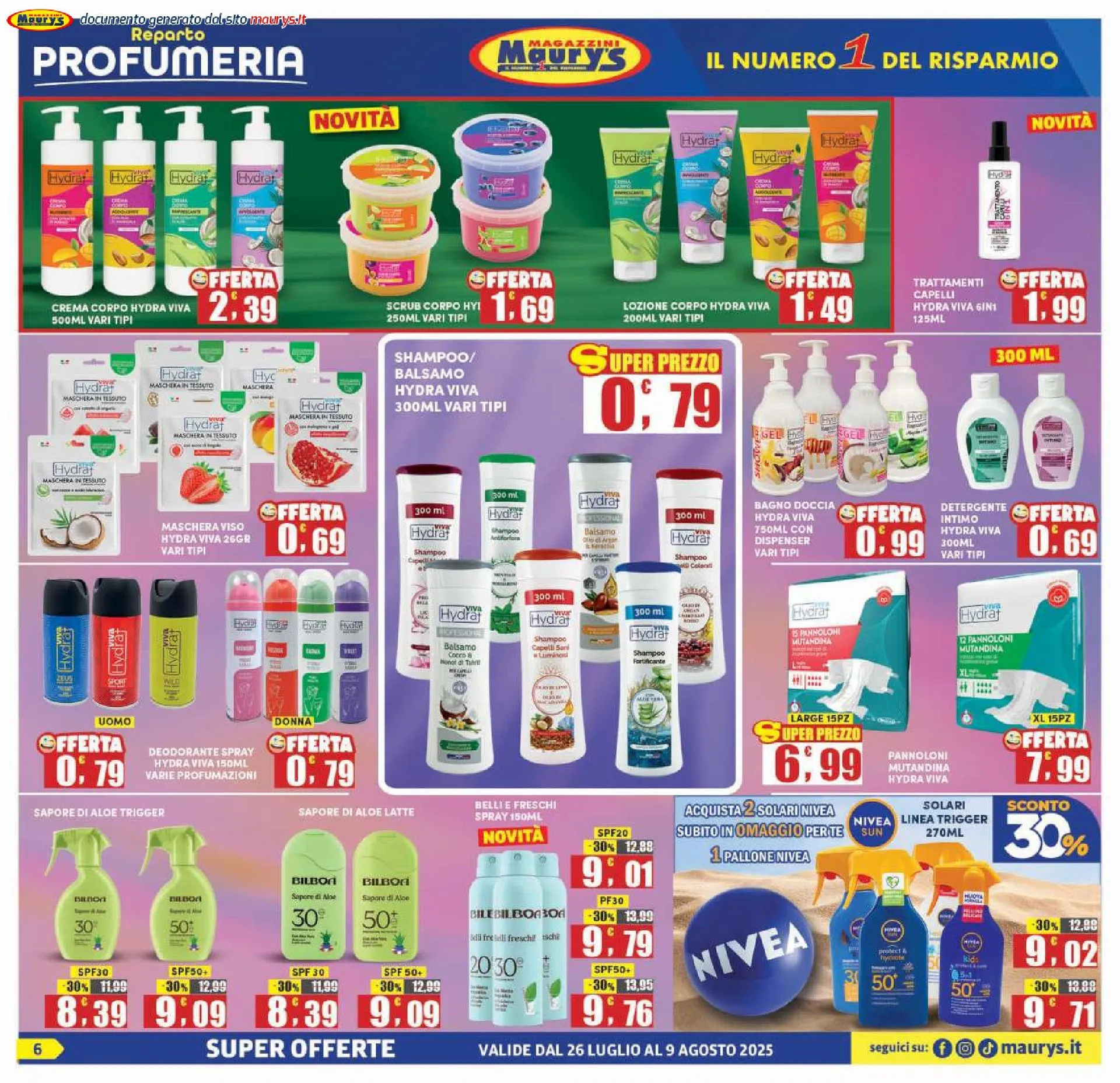 Maury's Volantino da 25 luglio a 9 agosto di 2025 - Pagina del volantino 6