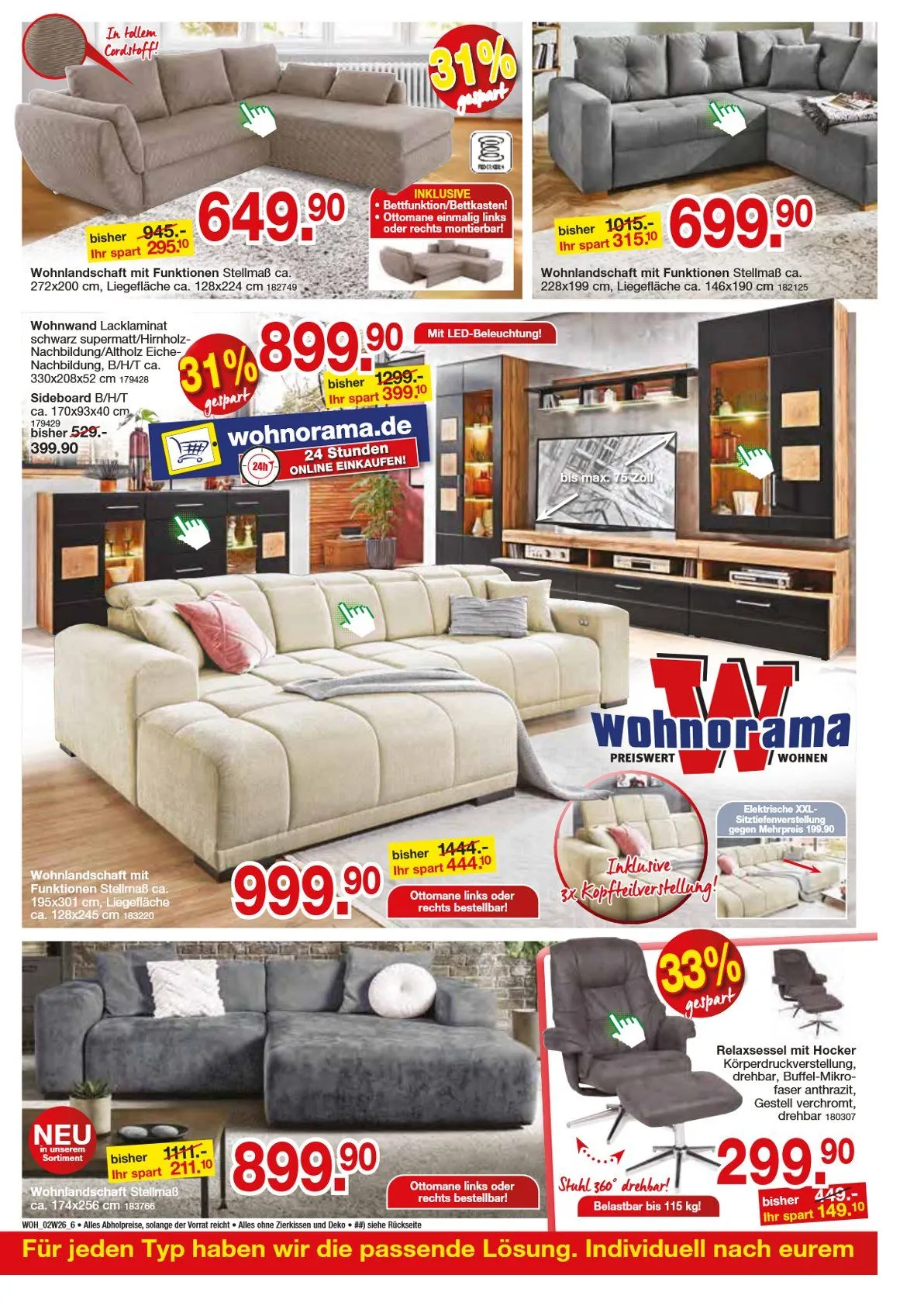 Wohnorama Prospekte von 28. Januar bis 20. Februar 2026 - Prospekt seite 6