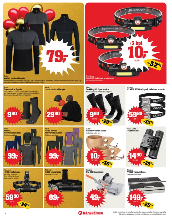 Kaupan Kärkkäinen  tarjoukset voimassa alkaen 22. lokakuuta - 4. marraskuuta 2025 - Tarjouslehti sivu 6