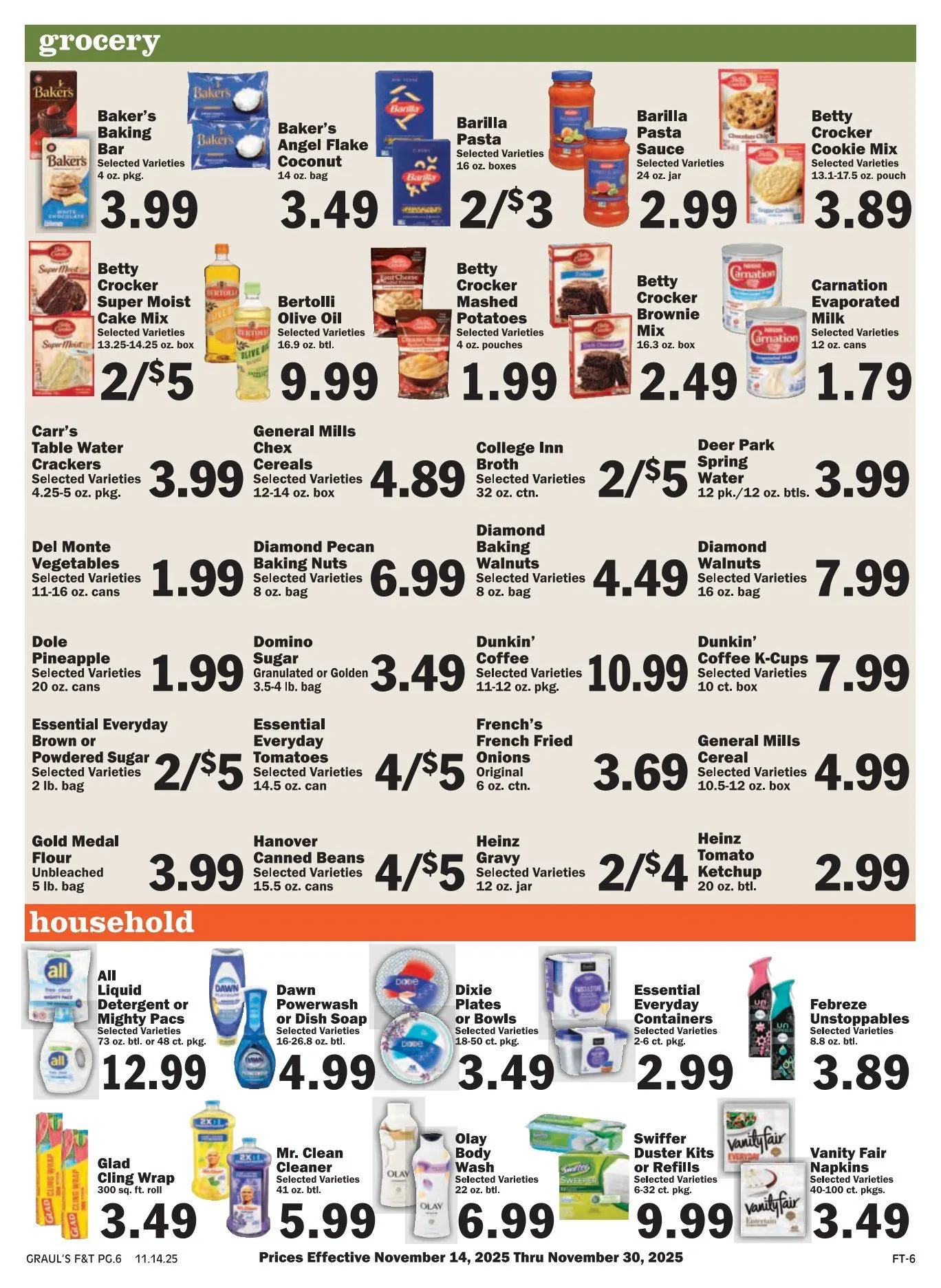 Weekly promotion Graul's Market Sales spanning from November 14 to November 30 2025 - Page 6 for Catalogue 365