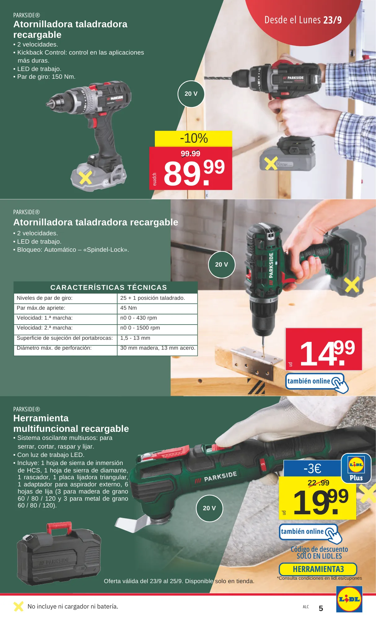 Catálogo de Lidl Ofertas del 23/09 al 29/09 23 de septiembre al 29 de septiembre 2024 - Página 5