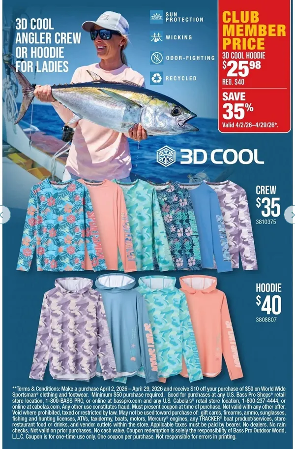 Weekly ad Bass Pro Shops Sales from March 31 to April 2 2026 - Page 6