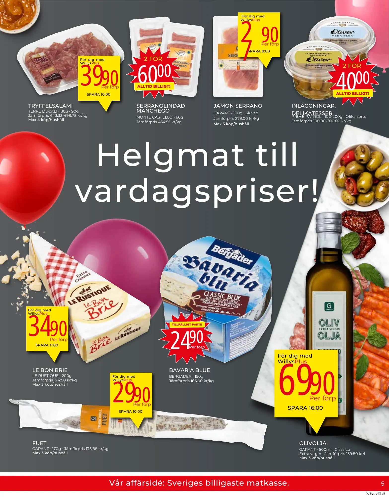 Willyss specialerbjudanden från 21 oktober till 27 oktober 2024 - Reklamblad sidor 5