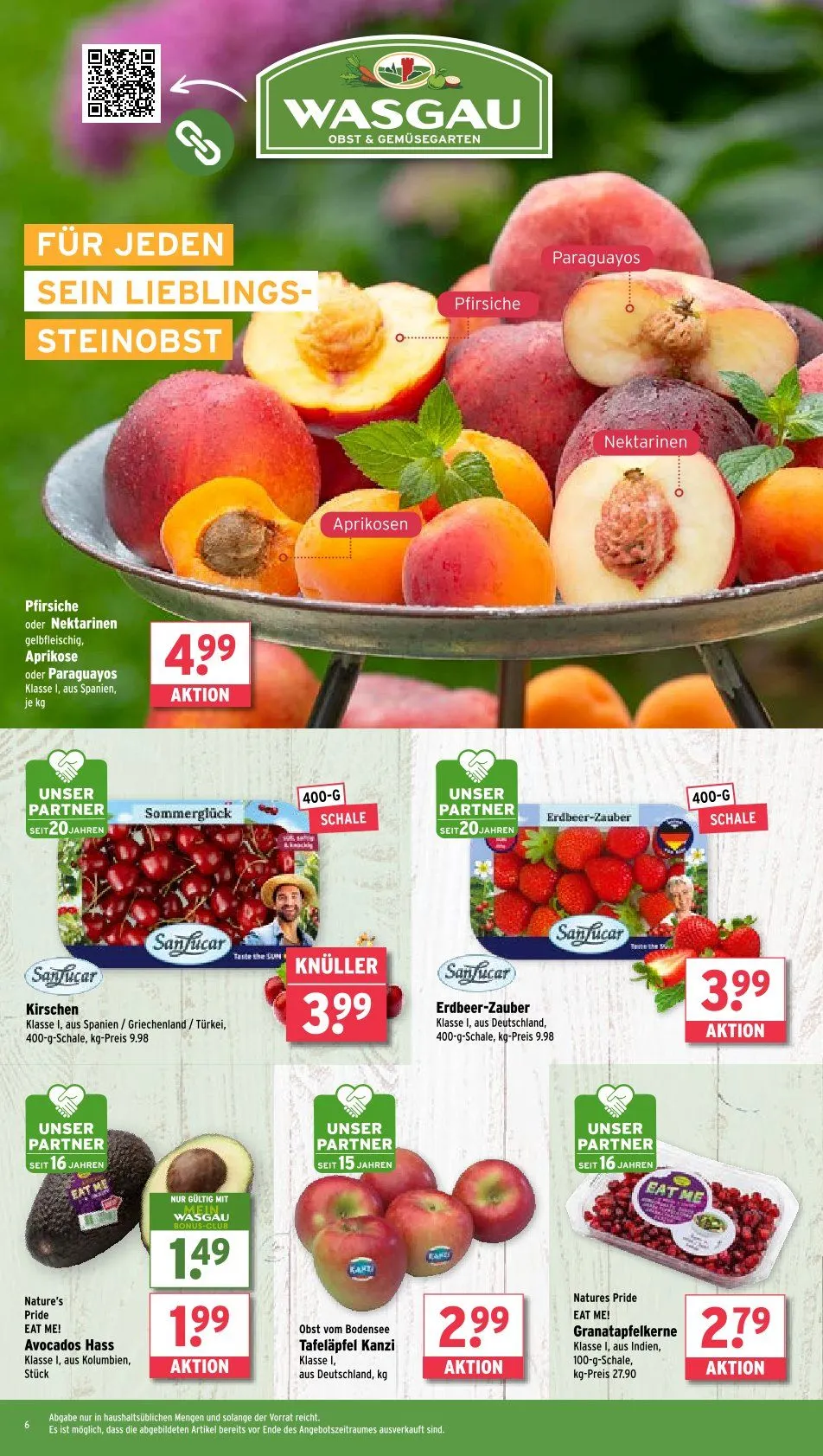 Wasgau Prospekt von 16. Juni bis 21. Juni 2025 - Prospekt seite 6