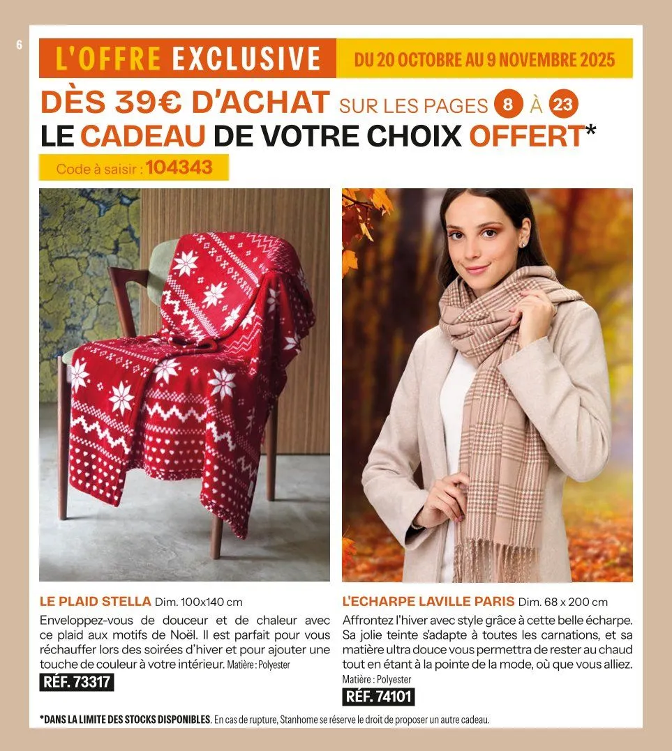 Catalogues Stanhome du 20 octobre au 9 novembre 2025 - Catalogue page 6