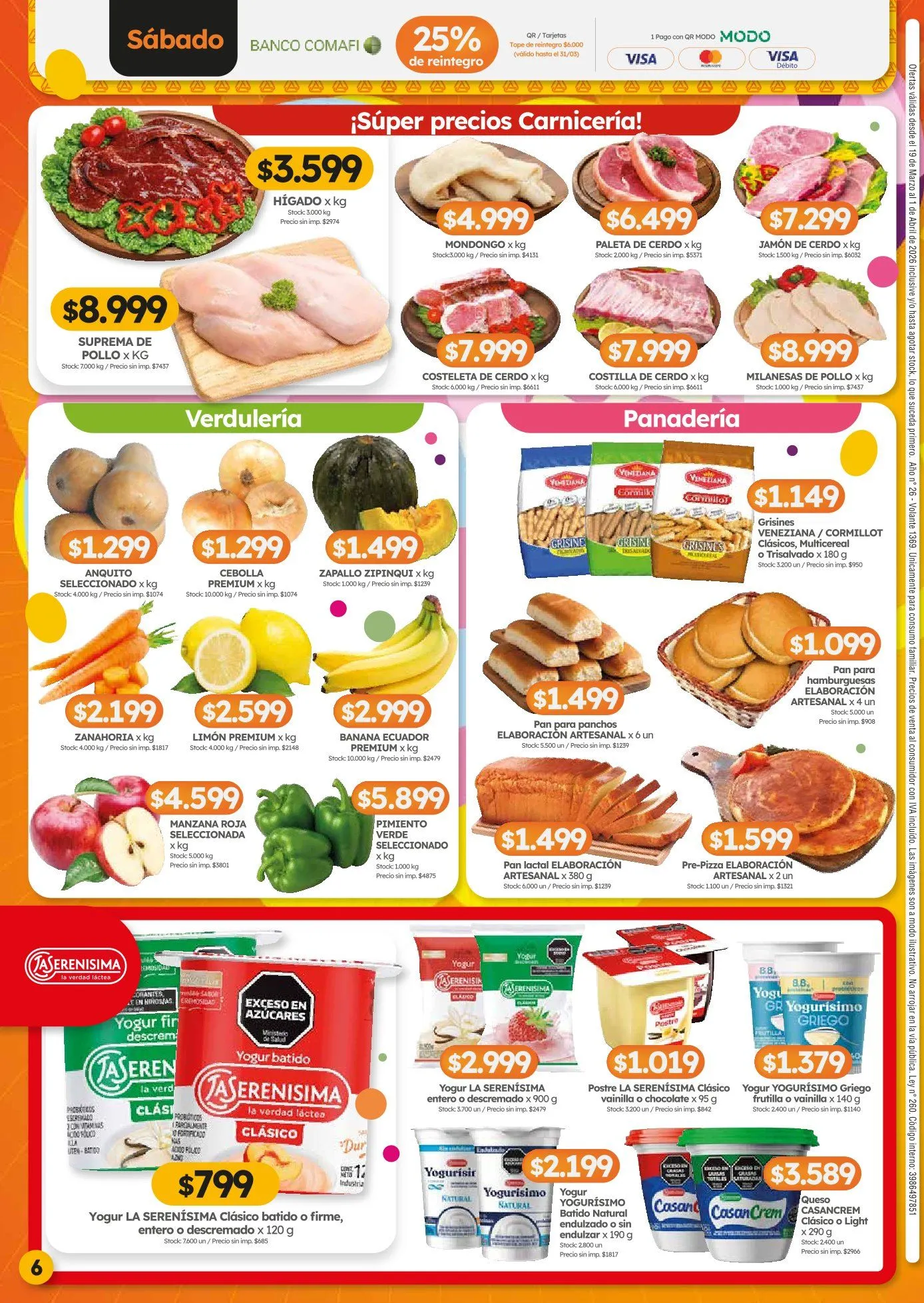 Ofertas de Ofertas Cordiez  19 de marzo al 1 de abril 2026 - Página 6 del catálogo