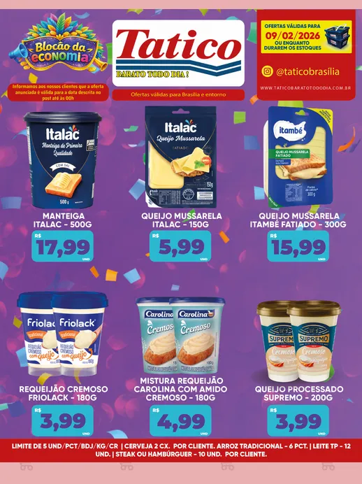 Encarte de  Folhetos Tatico  9 de fevereiro até 10 de fevereiro 2026 - Pagina 6