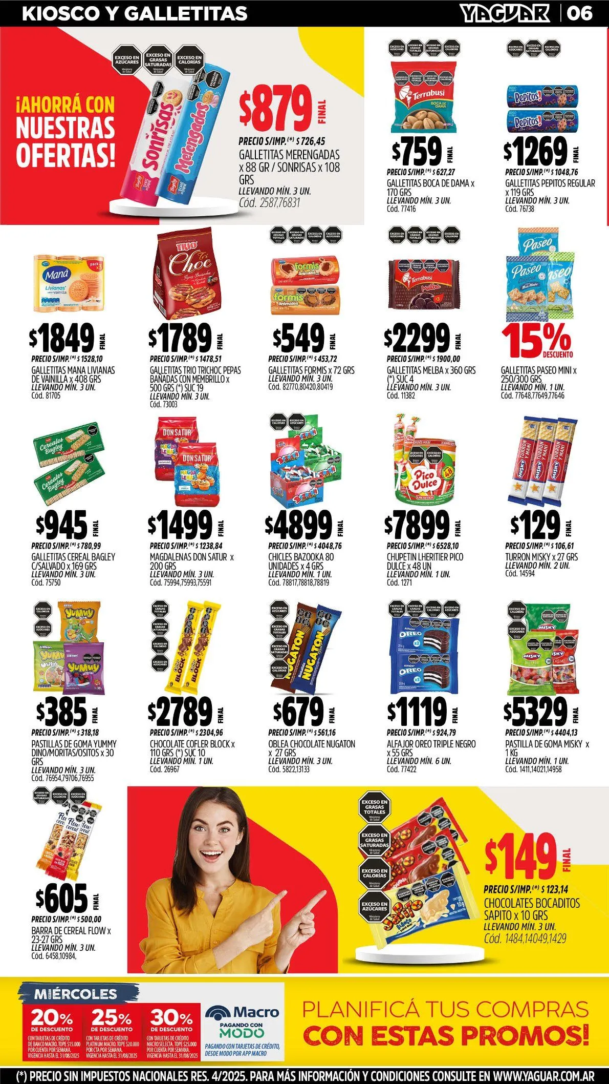 Ofertas de Ofertas Yaguar - Últimos catálogos 18 de agosto al 25 de agosto 2025 - Página 6 del catálogo