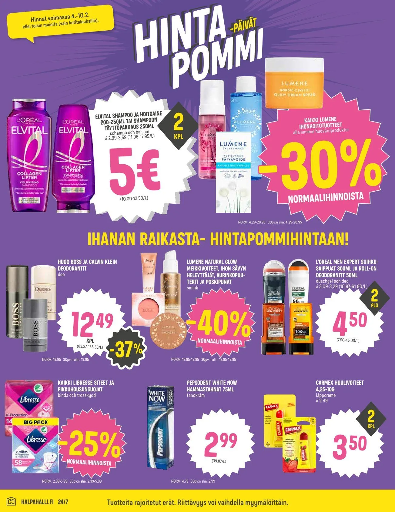 Kaupan HalpaHalli uusimmat tarjoukset voimassa alkaen 4. helmikuuta - 10. helmikuuta 2026 - Tarjouslehti sivu 6
