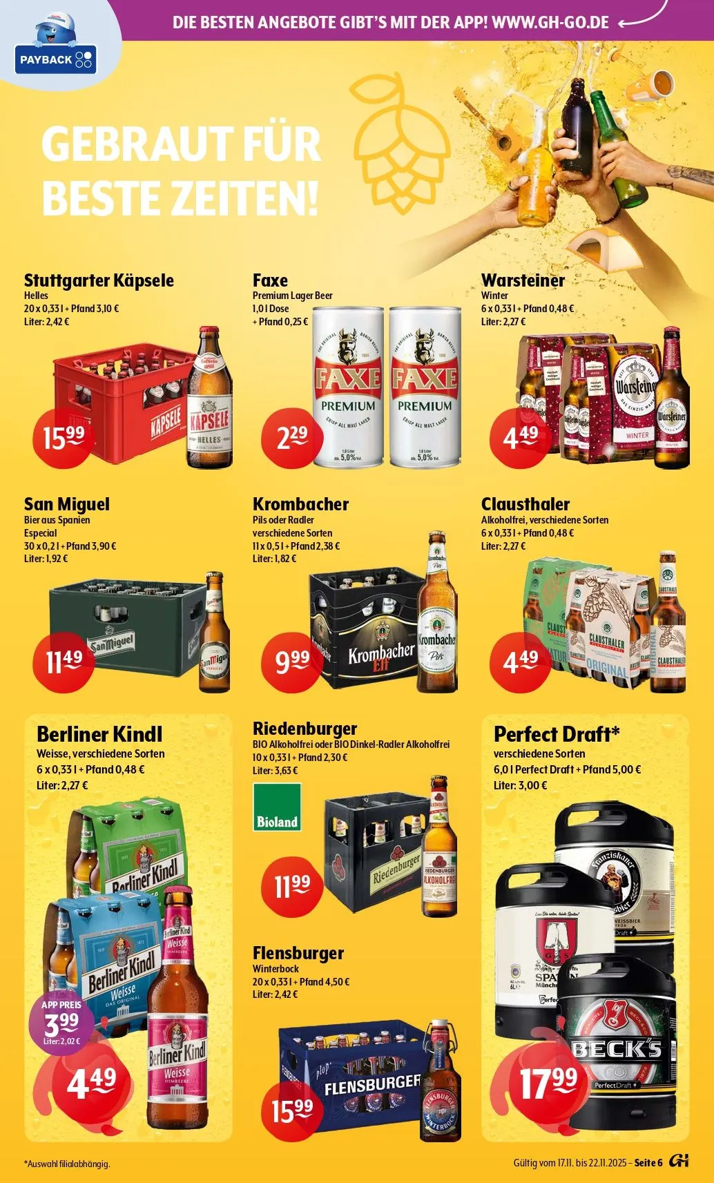 Getränke Hoffmann Angebote von 17. November bis 29. November 2025 - Prospekt seite 6