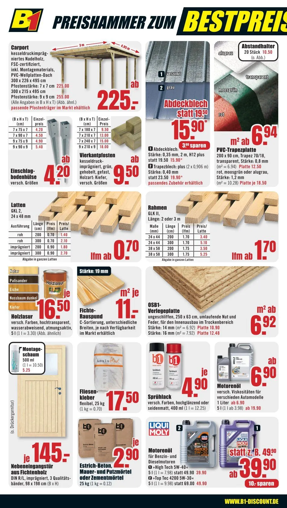 B1 Discount Baumarkt Angebote von 6. Juni bis 12. Juni 2026 - Prospekt seite 6