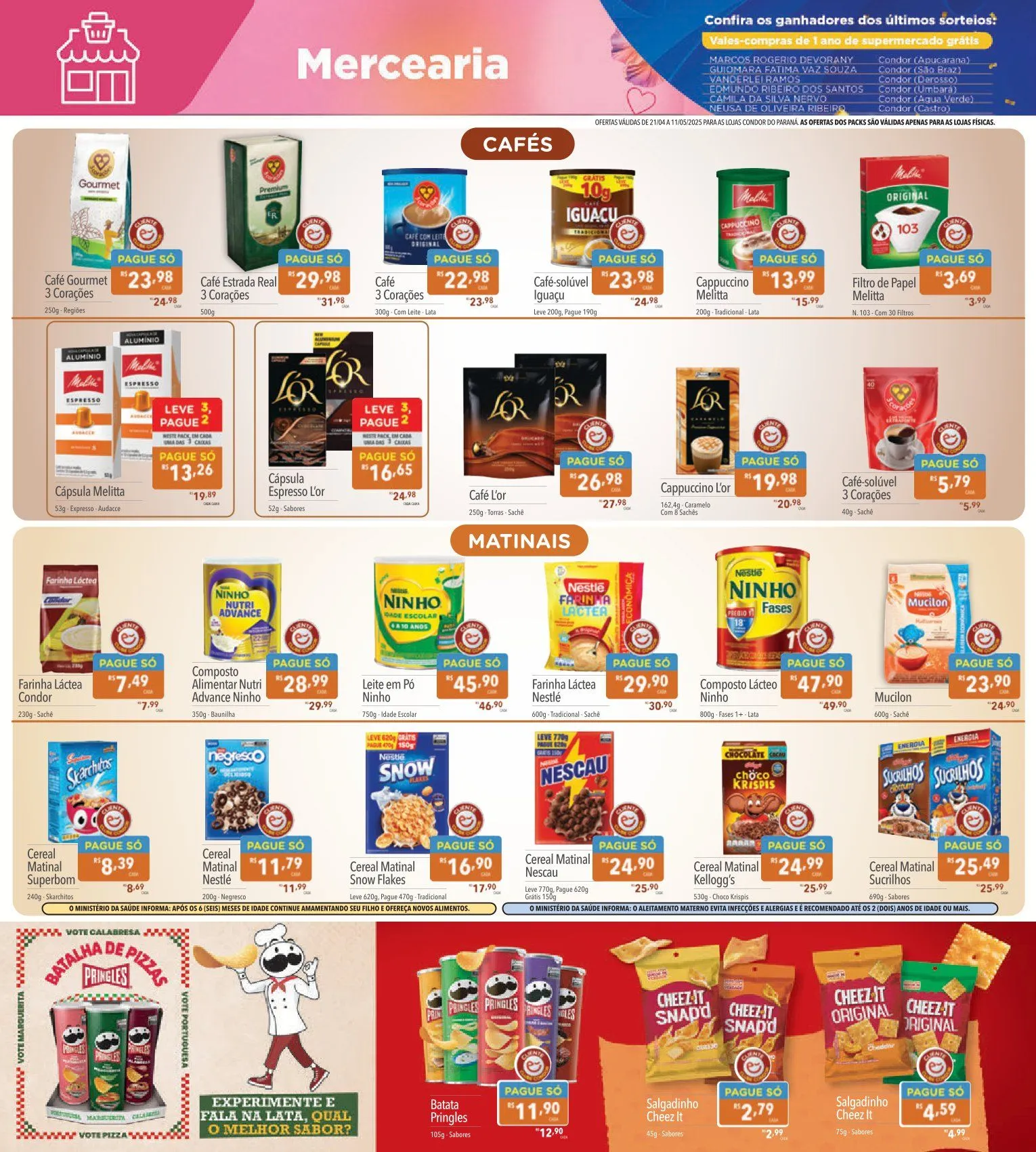 Encarte de Folhetos Supermercados Condor 21 de abril até 14 de maio 2025 - Pagina 6