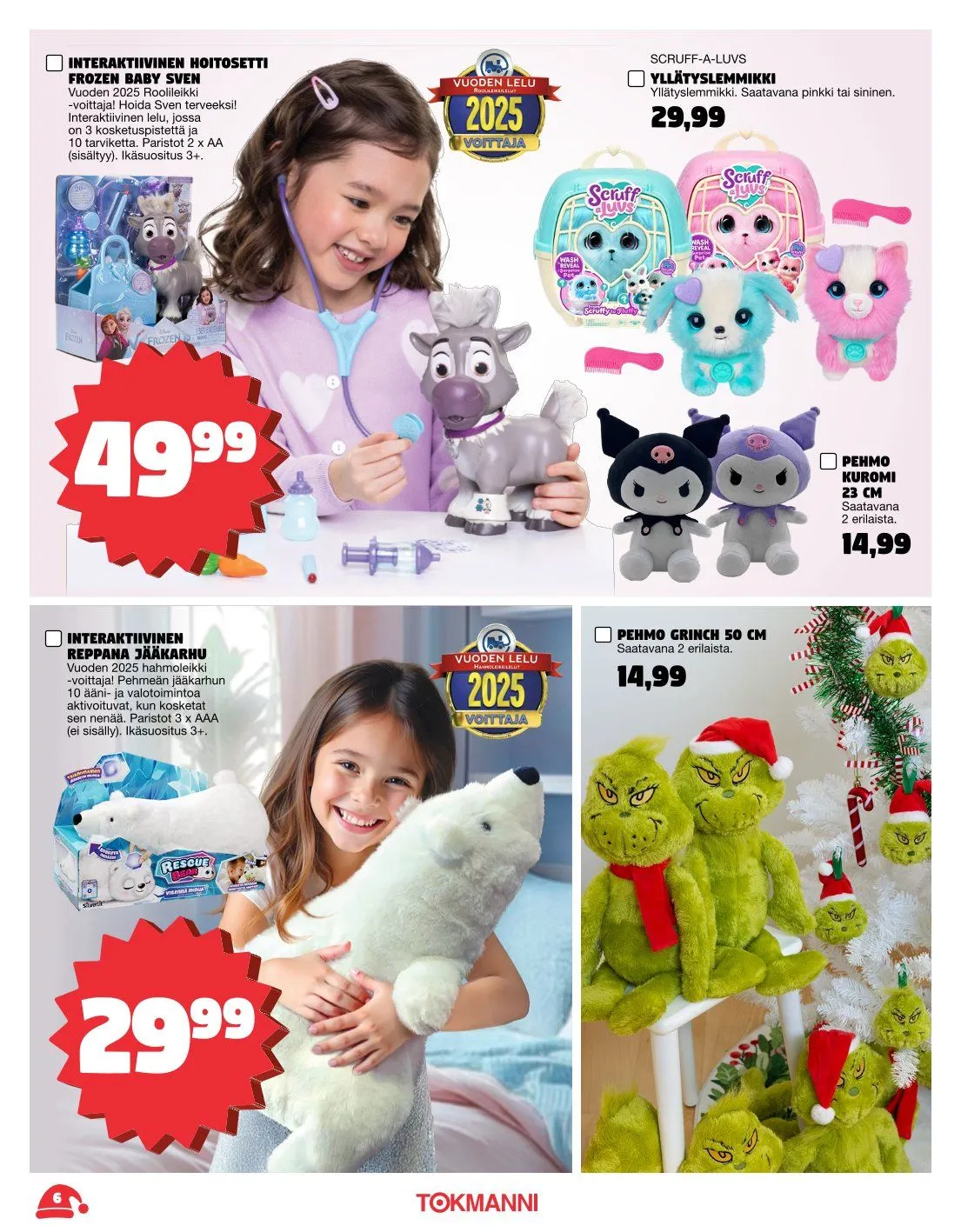  Tokmanni Tarjoukset voimassa alkaen 3. marraskuuta - 24. joulukuuta 2025 - Tarjouslehti sivu 6