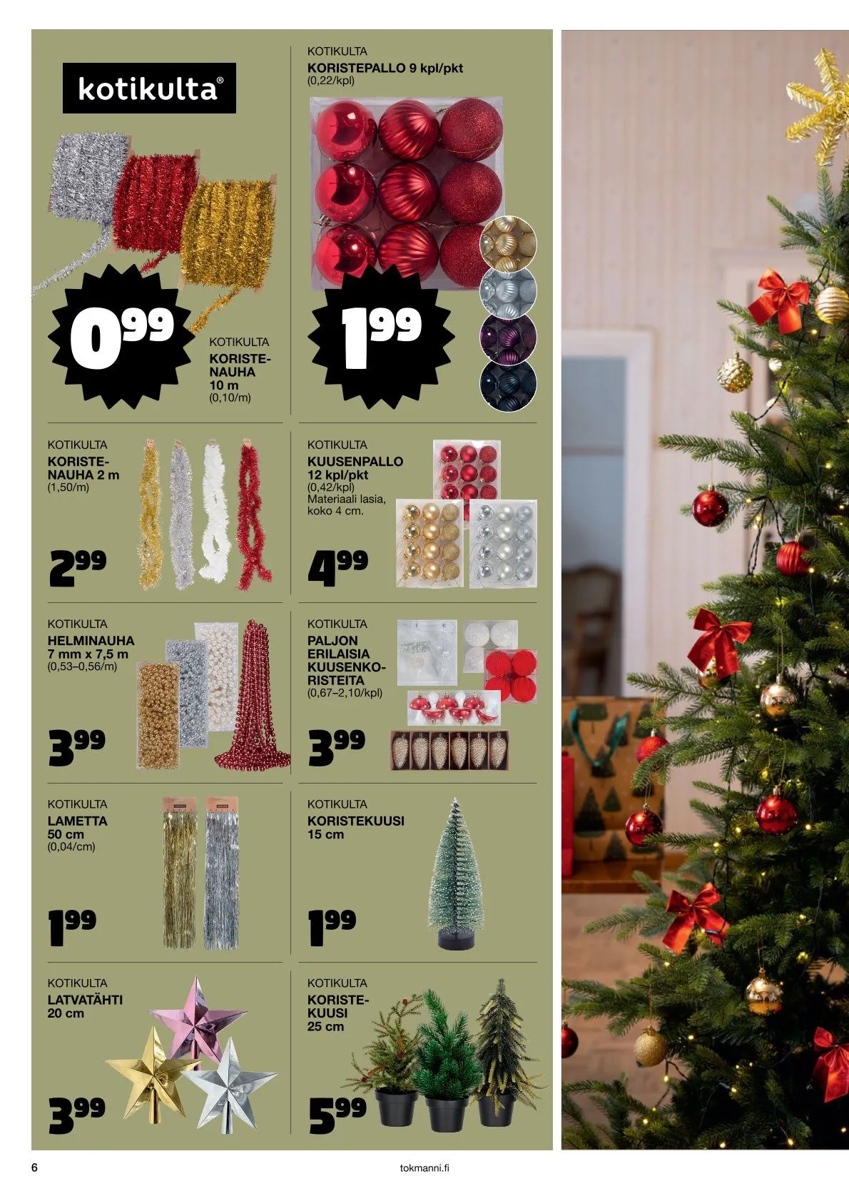  Tokmanni Tarjoukset voimassa alkaen 28. marraskuuta - 24. joulukuuta 2025 - Tarjouslehti sivu 6