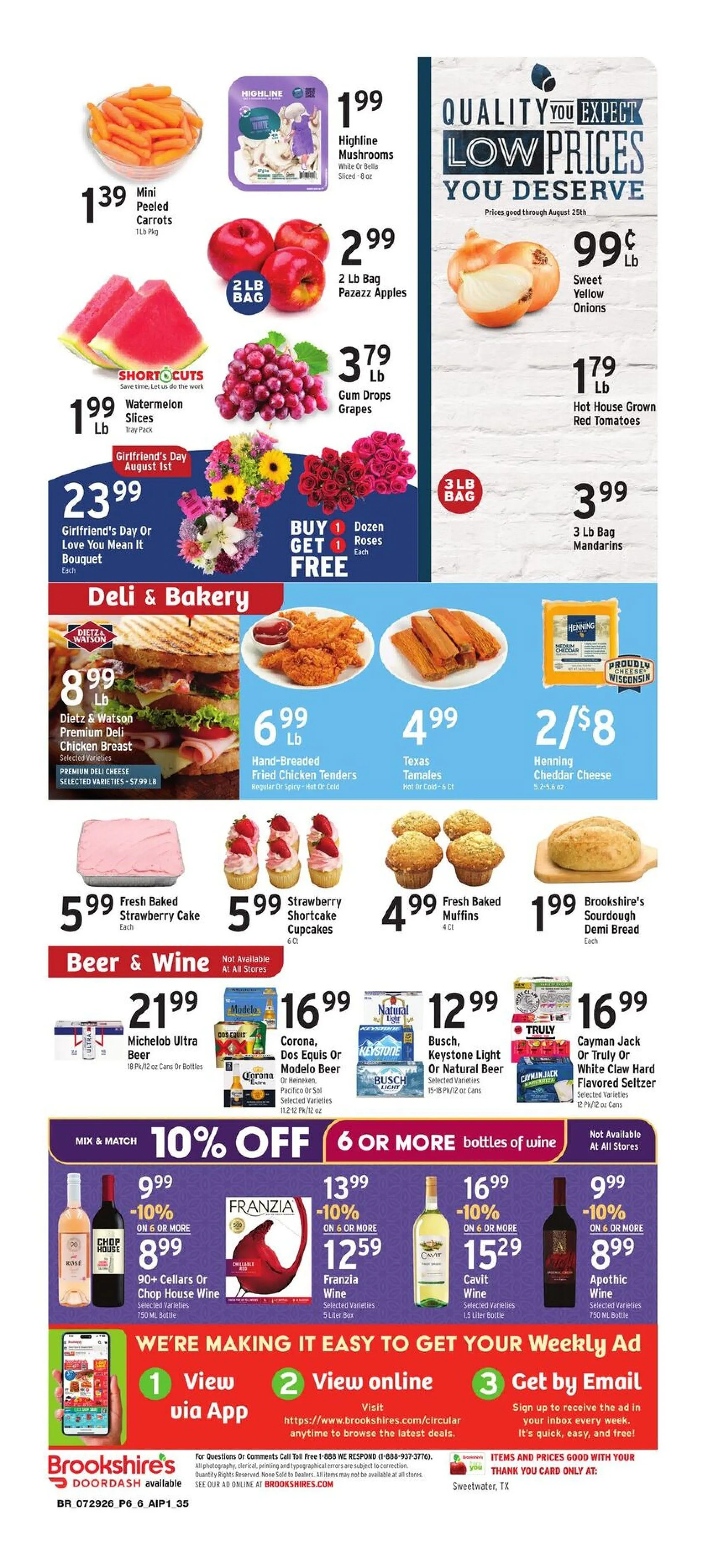 Weekly ad Brookshires Sales from July 29 to August 4 2026 - Page 6