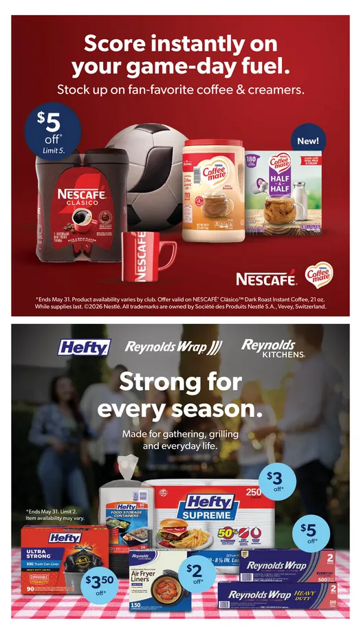 Weekly ad Sam ´s club Sales from April 1 to May 31 2026 - Page 6
