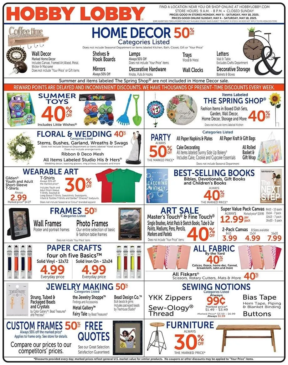 Weekly ad Hobby Lobby Deals from May 5 to May 10 2025 - Page