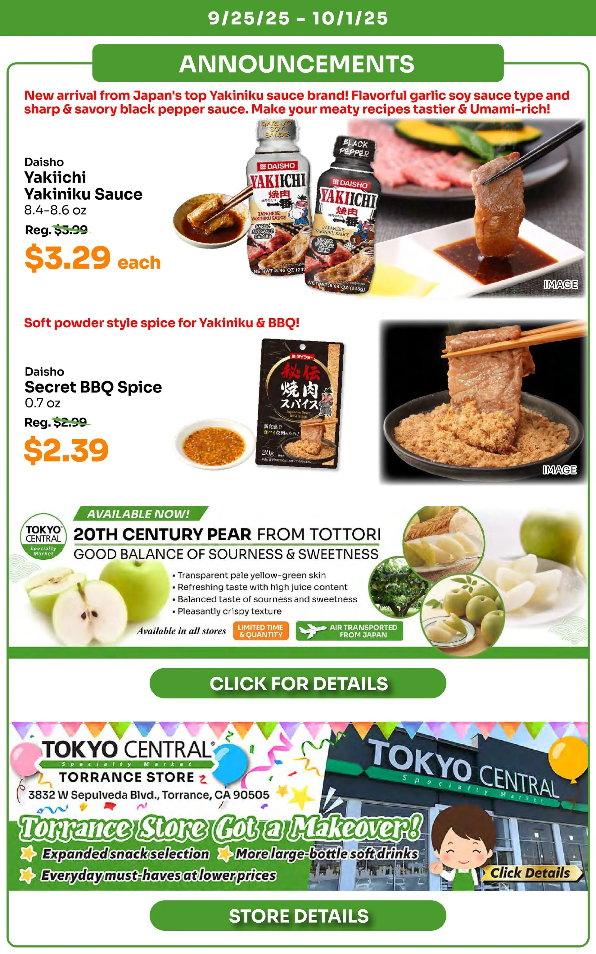 Weekly ad Tokyo Central Specialty Market Sales from September 25 to October 1 2025 - Page 6