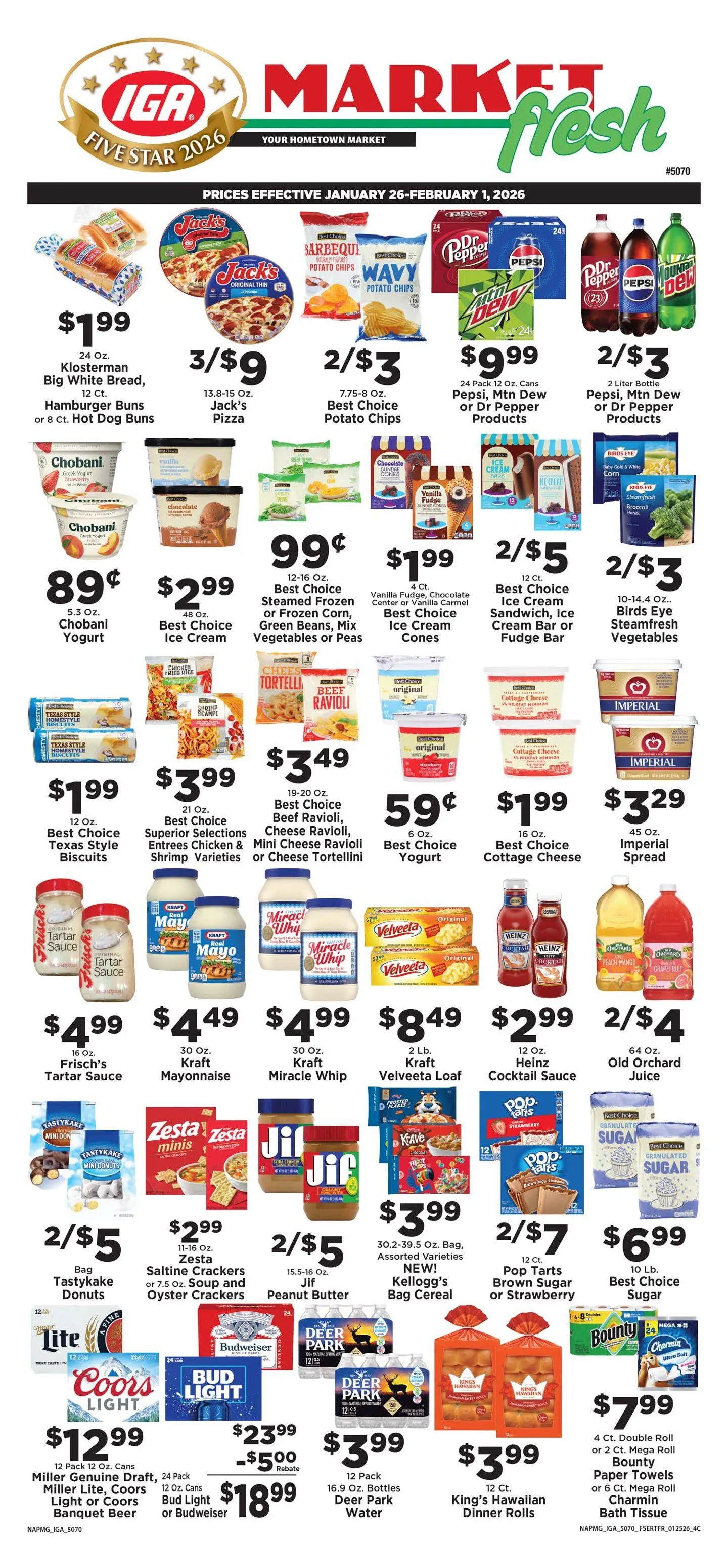 Weekly promotion IGA Sales spanning from January 26 to February 1 2026 - Page for Catalogue 365