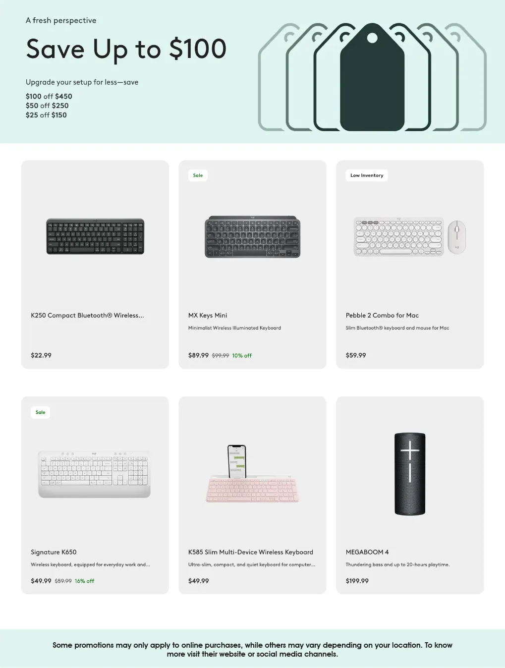 Weekly promotion Logitech Sales spanning from April 9 to April 30 2026 - Page 5 for Catalogue 365