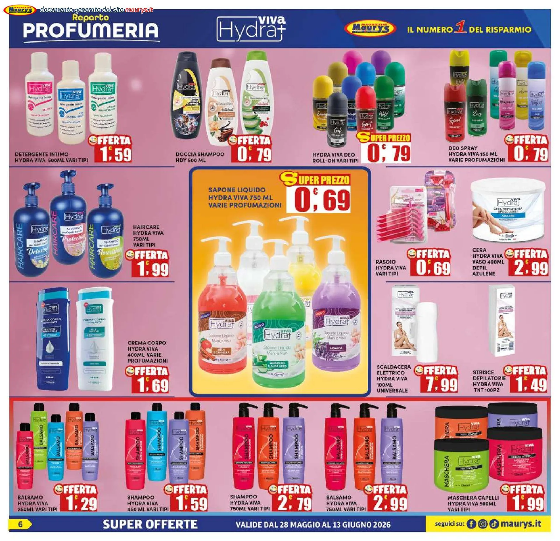 Maury's Volantino da 28 maggio a 13 giugno di 2026 - Pagina del volantino 6