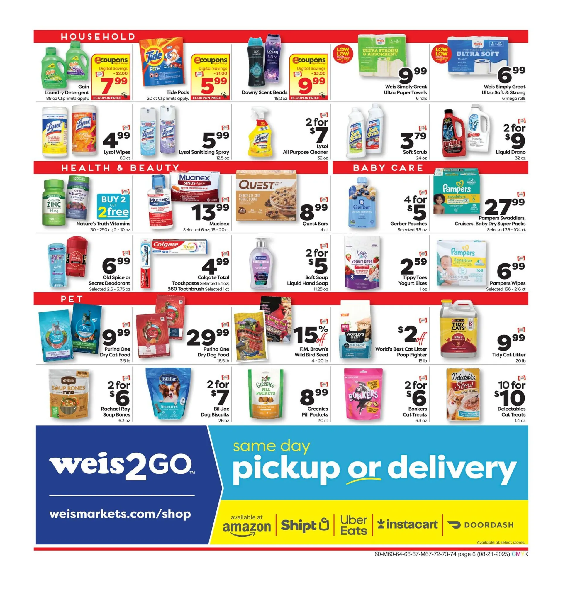 Weekly ad Weis Sales from August 21 to September 17 2025 - Page 6