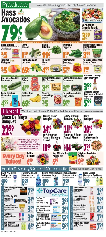 Weekly promotion King Kullen Angebote spanning from May 1 to May 7 2026 - Page 6 for Catalogue 365