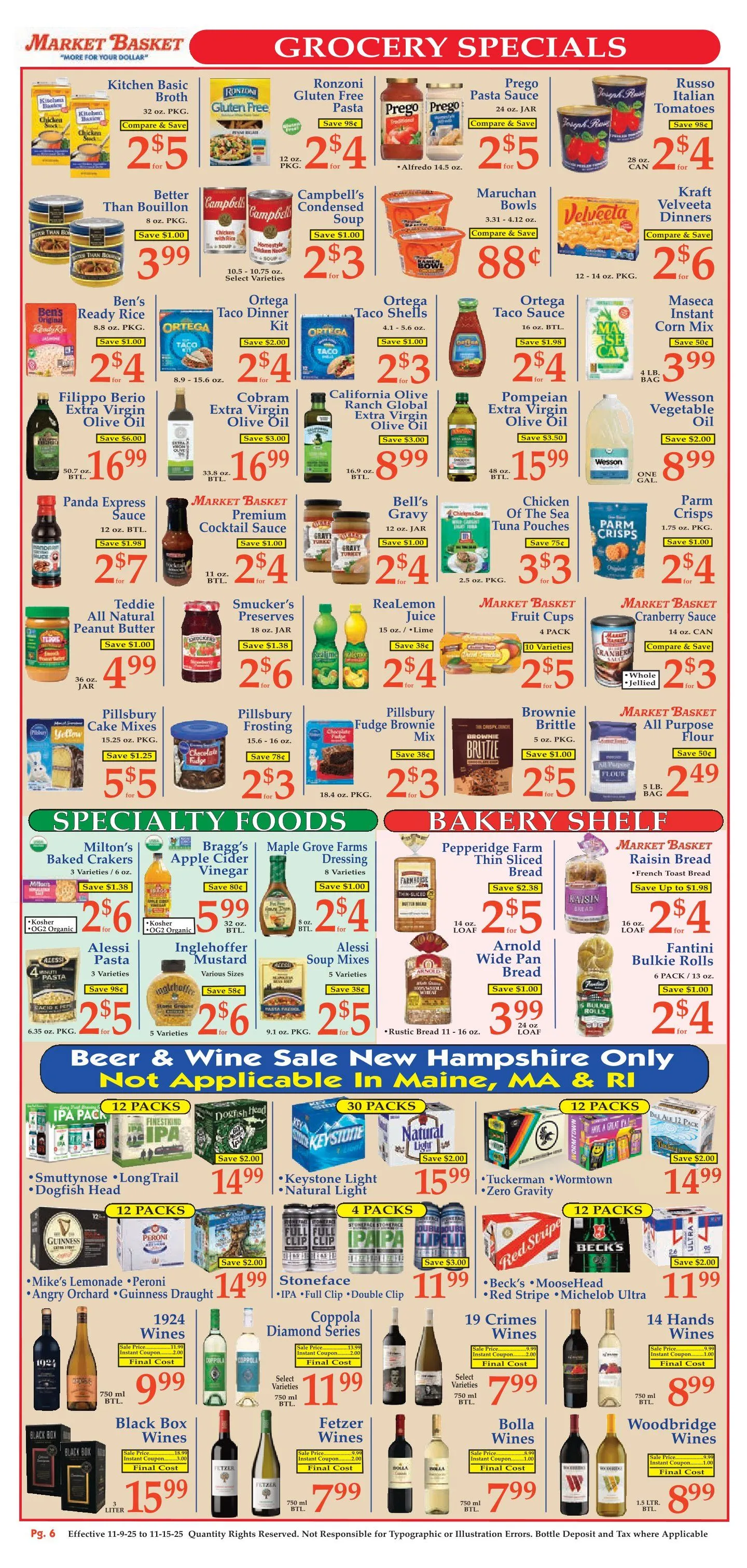 Weekly ad Market Basket  Sales from November 9 to November 15 2025 - Page 6