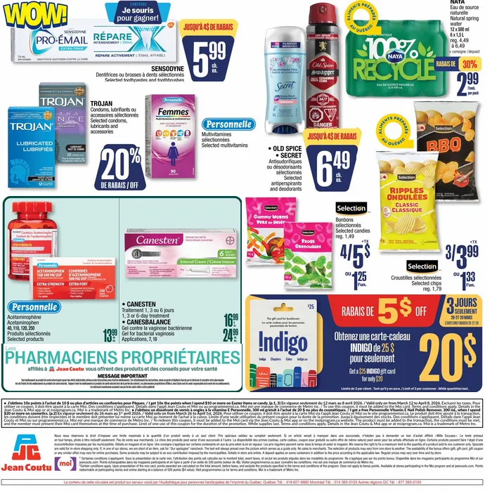 Jean Coutu Sales from March 26 to April 1 2026 - flyer page 6