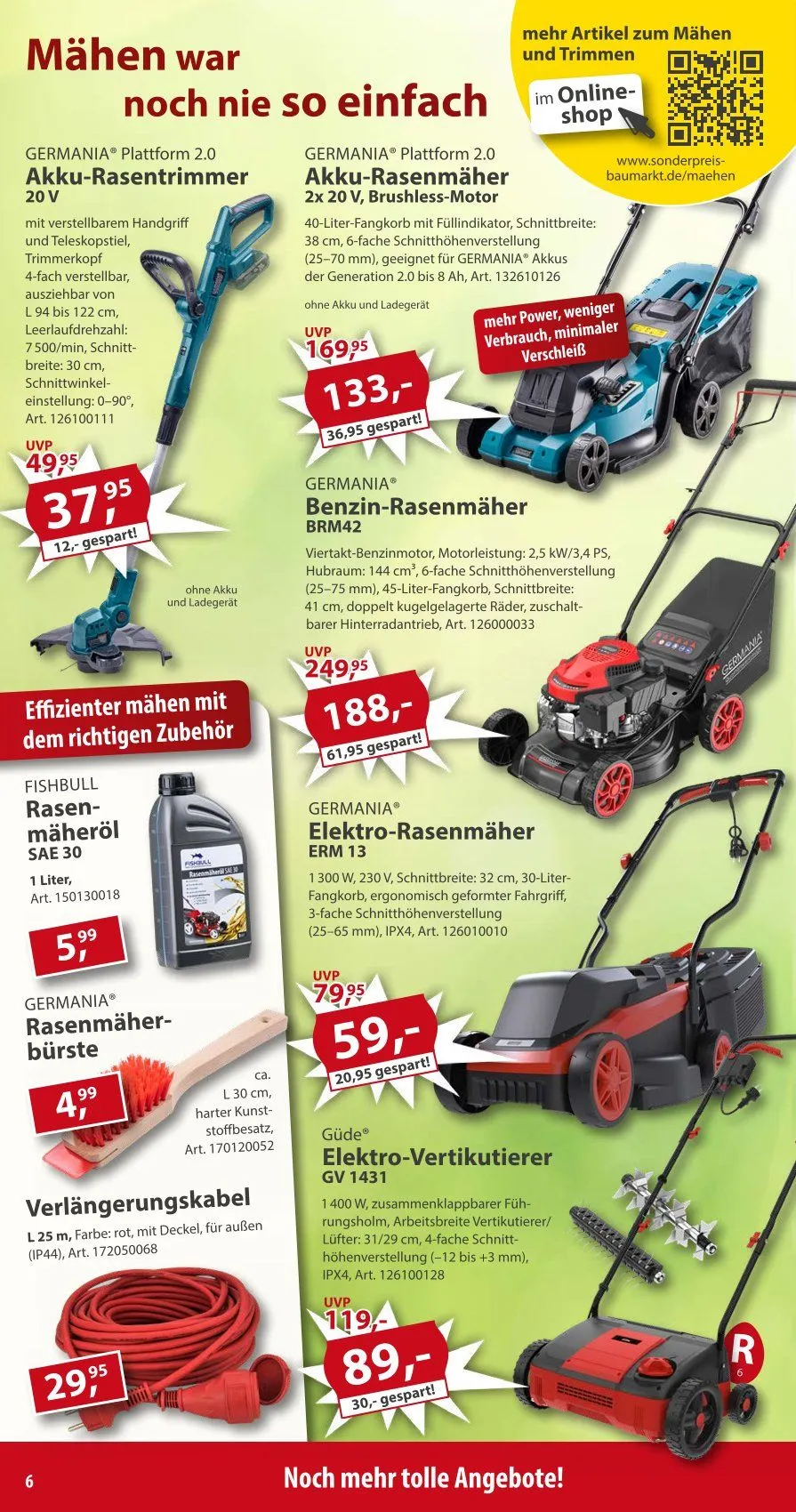 Sonderpreis-Baumarkt Prospekte von 21. März bis 27. März 2026 - Prospekt seite 6