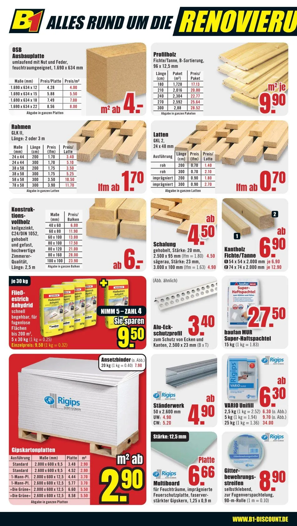 B1 Discount Baumarkt Angebote von 13. Dezember bis 24. Dezember 2025 - Prospekt seite 6