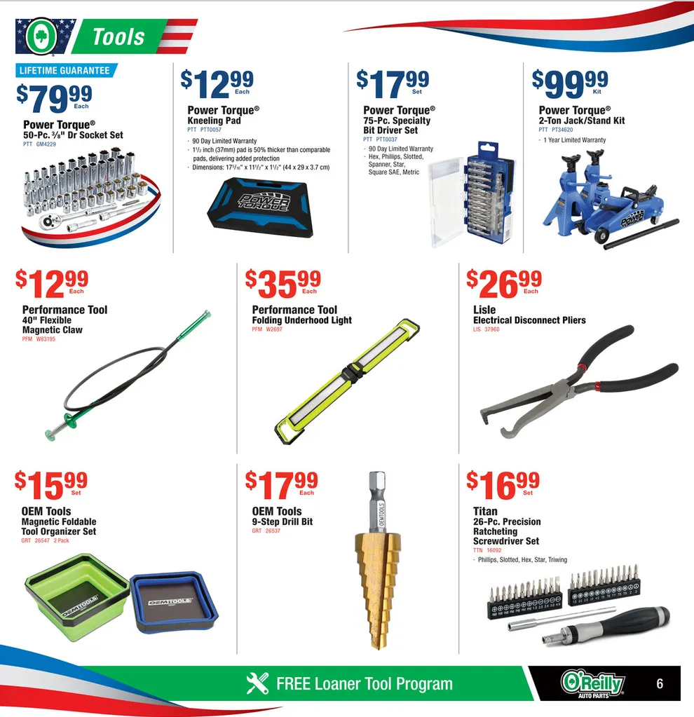 Weekly ad O'Reilly Auto Parts Sales from June 24 to July 26 2026 - Page 6