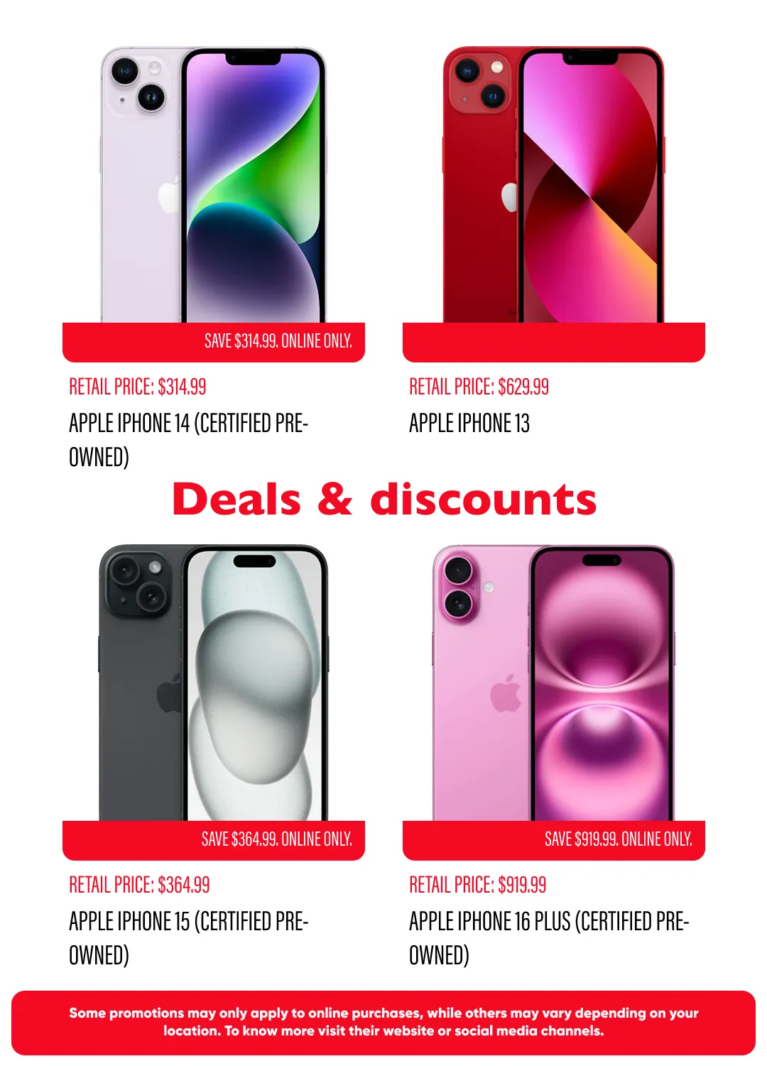 Weekly promotion Verizon Sales spanning from April 1 to April 20 2026 - Page 6 for Catalogue 365
