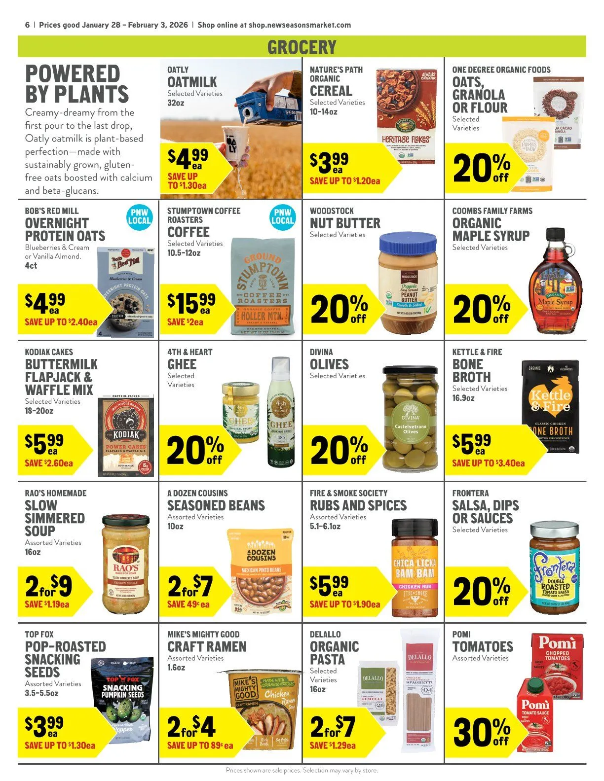 Weekly promotion New Seasons Market Sales spanning from January 28 to February 3 2026 - Page 6 for Catalogue 365
