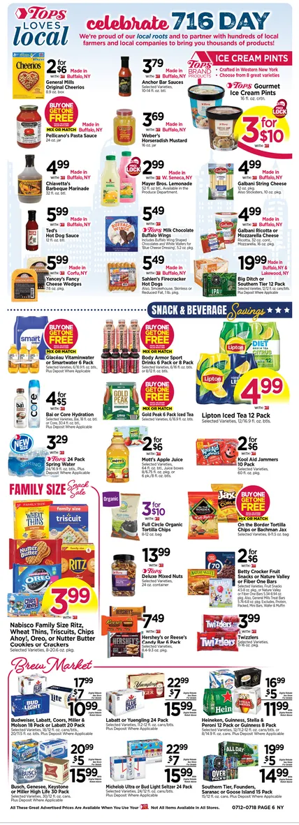 Weekly ad Tops Friendly Markets Sales from July 12 to July 18 2026 - Page 6