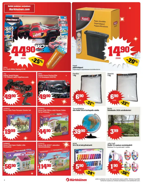 Kaupan Kärkkäinen voimassa alkaen 17. joulukuuta - 23. joulukuuta 2025 - Tarjouslehti sivu 6