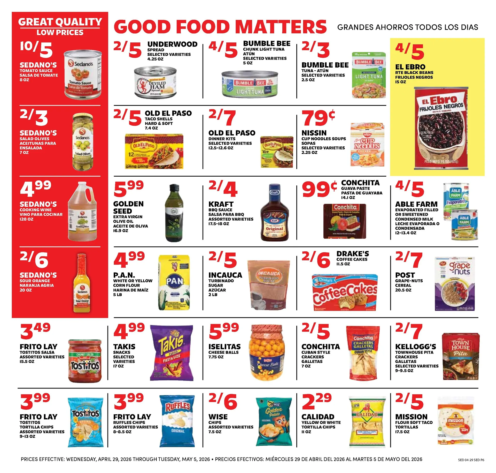 Weekly promotion Sedano's Sales spanning from May 29 to June 5 2026 - Page 6 for Catalogue 365