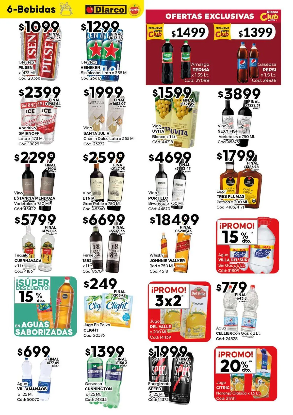 Ofertas de Ofertas Diarco 18 de agosto al 23 de agosto 2025 - Página 6 del catálogo