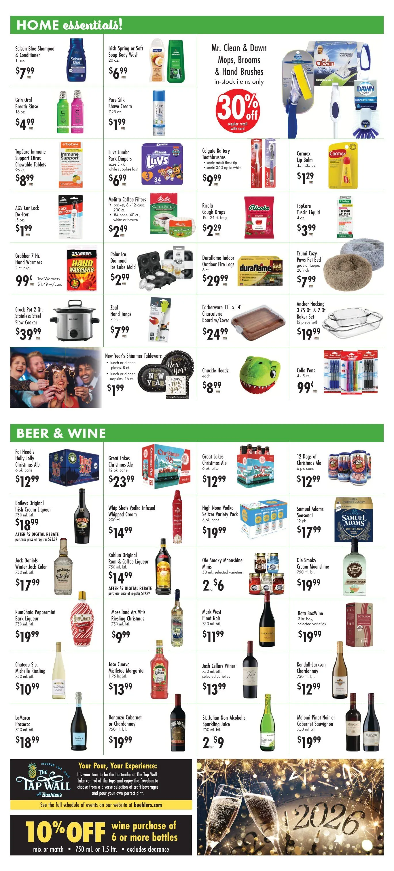 Weekly ad Buehler's Fresh Foods Sales from December 26 to January 1 2026 - Page 6